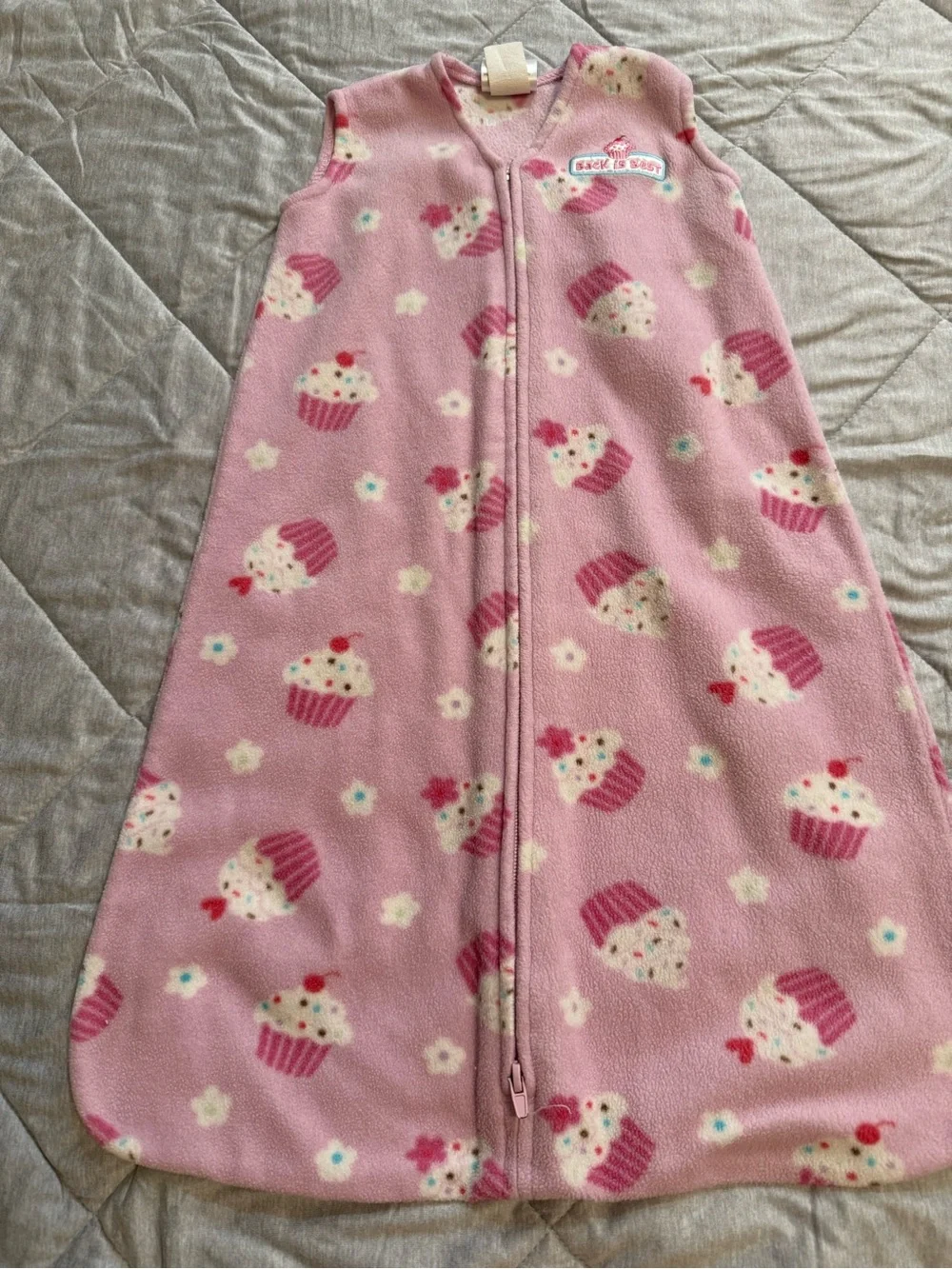 Halo Pink Cupcake Floral Sleep Sack Wearable Blanket